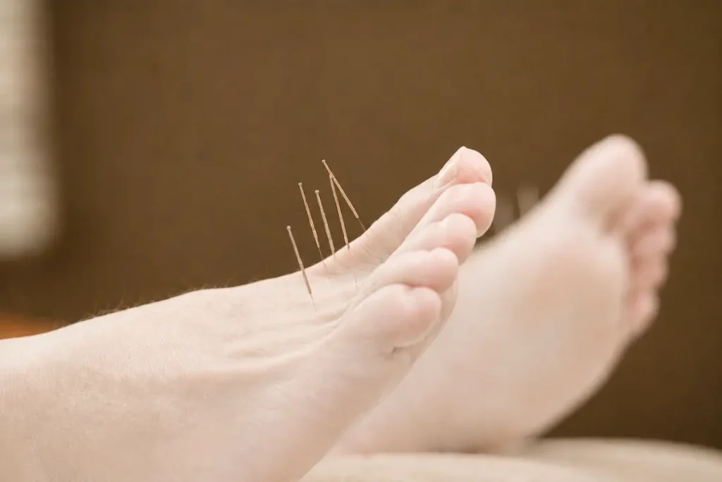 Acupuncture for Diabetic Peripheral Neuropathy: A Setauket Provider's Guide 1 Patient receiving acupuncture for diabetic neuropathy and nerve pain